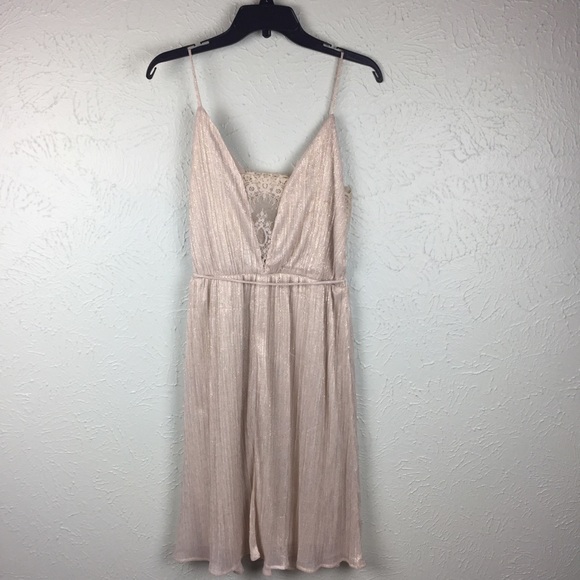 New Nordstrom Spirit of Grace Lace Metallic Dress - Picture 4 of 6